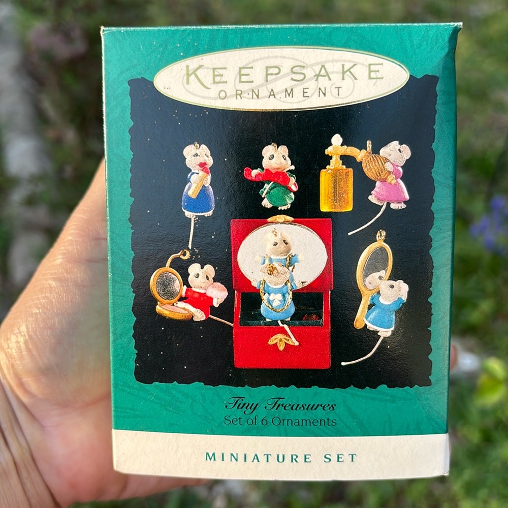 HALLMARK KEEPSAKE ORNAMENT TINY TREASURES SET OF 6 ORNAMENTS